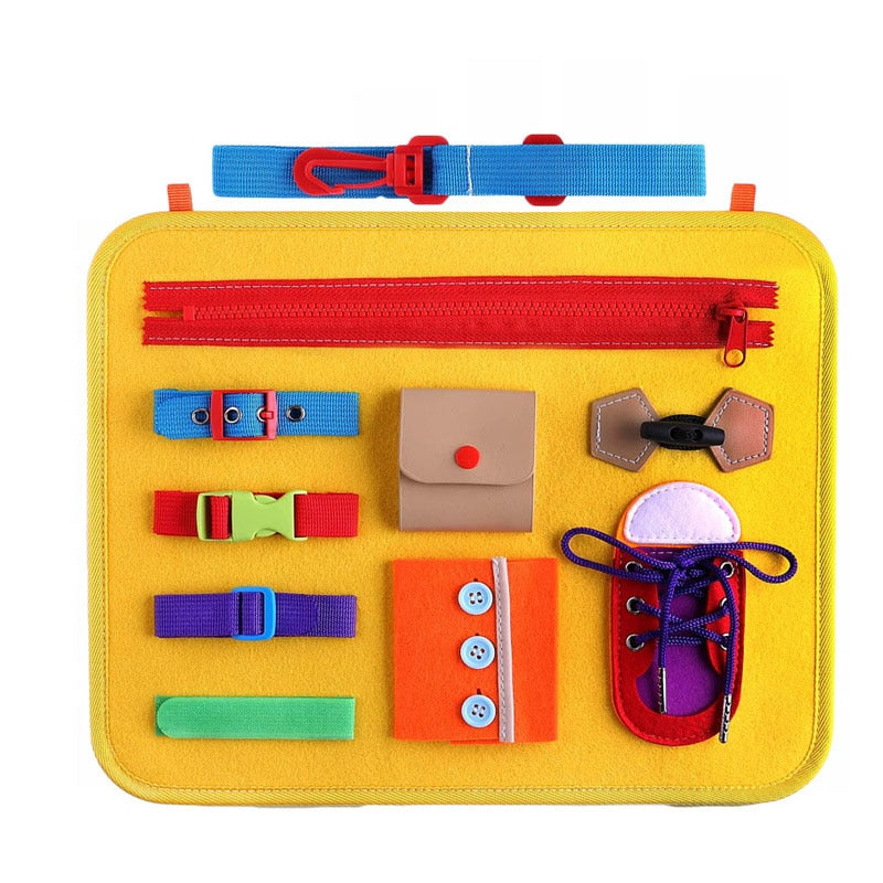 montessori-sensory-busy-board-Montessori Educational Toy