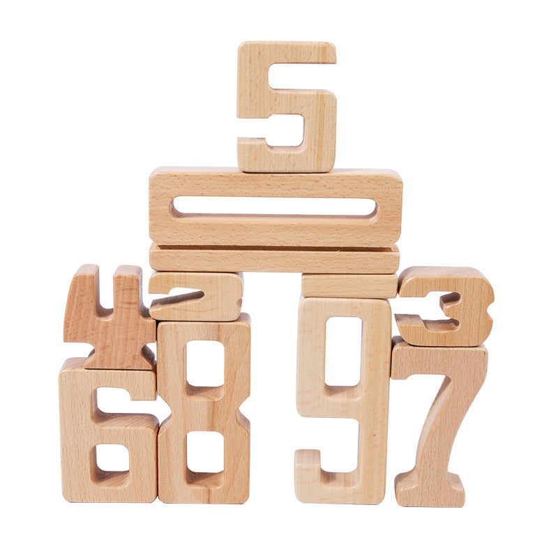 montessori-wooden-number-blocks-Montessori Educational Toy