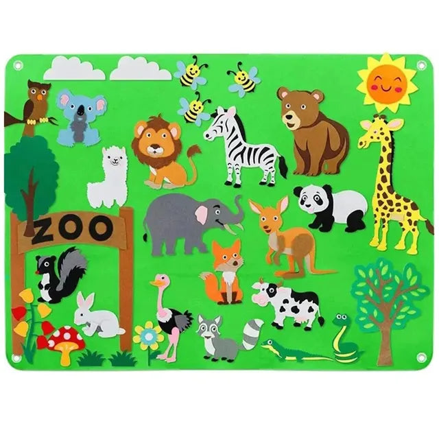 montessori-felt-board-stories-set-Montessori Educational Toy