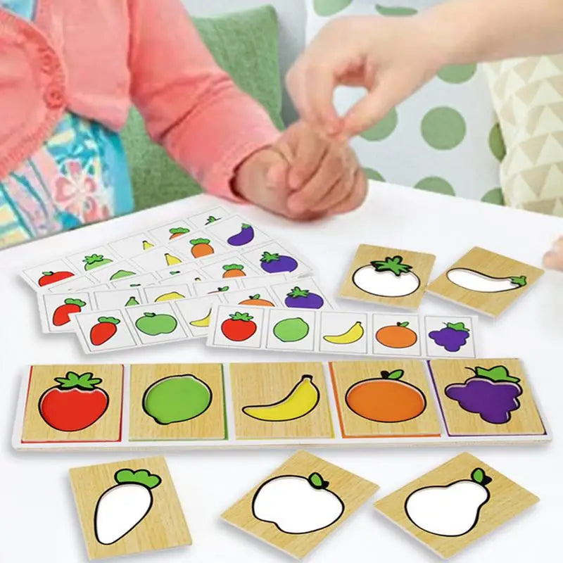 montessori-animal-fruit-sorting-board-Montessori Educational Toy