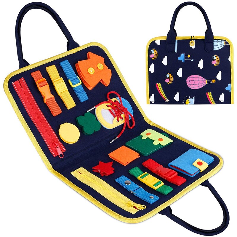 montessori-sensory-busy-board-Montessori Educational Toy