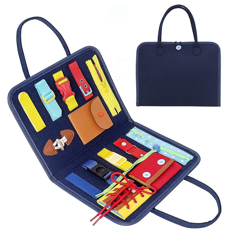montessori-sensory-busy-board-Montessori Educational Toy