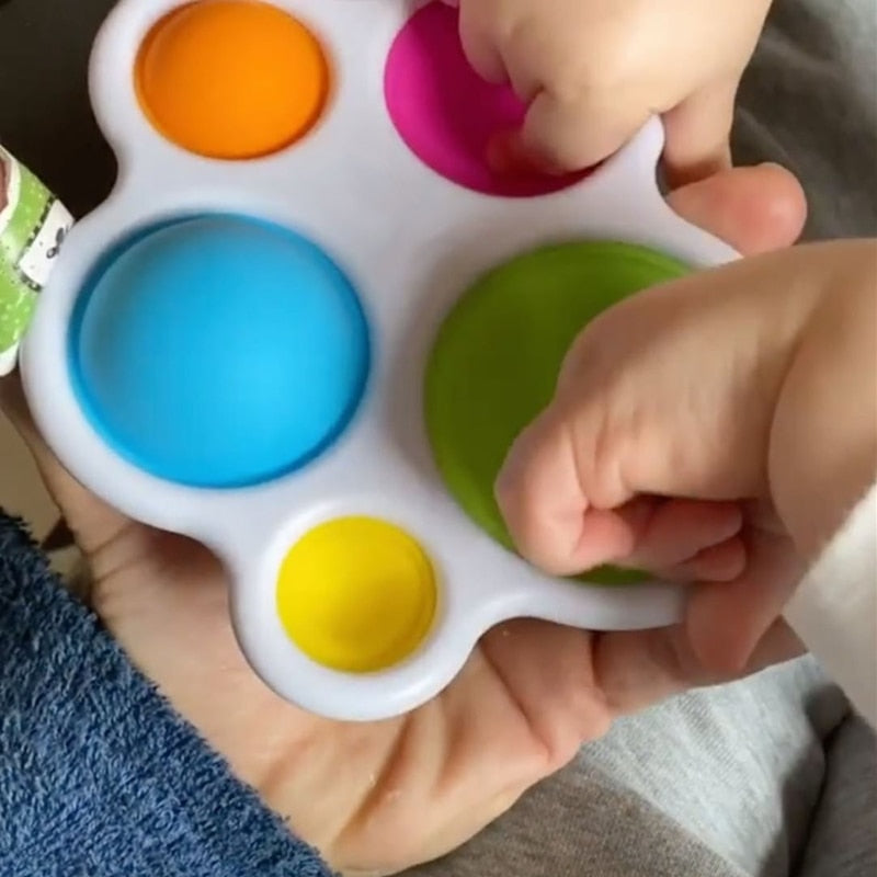 montessori-baby-rattle-puzzle-board-Montessori Educational Toy
