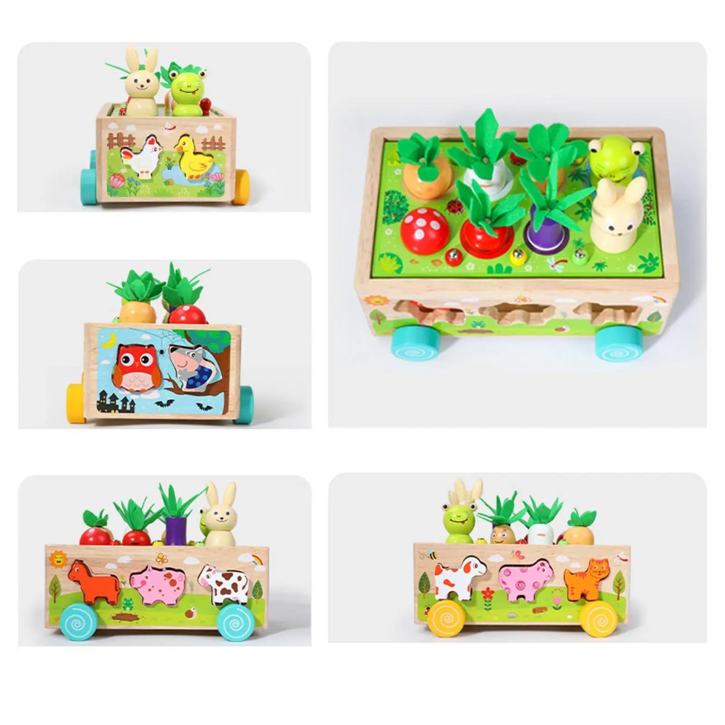 montessori-carrot-harvest-game-Montessori Educational Toy