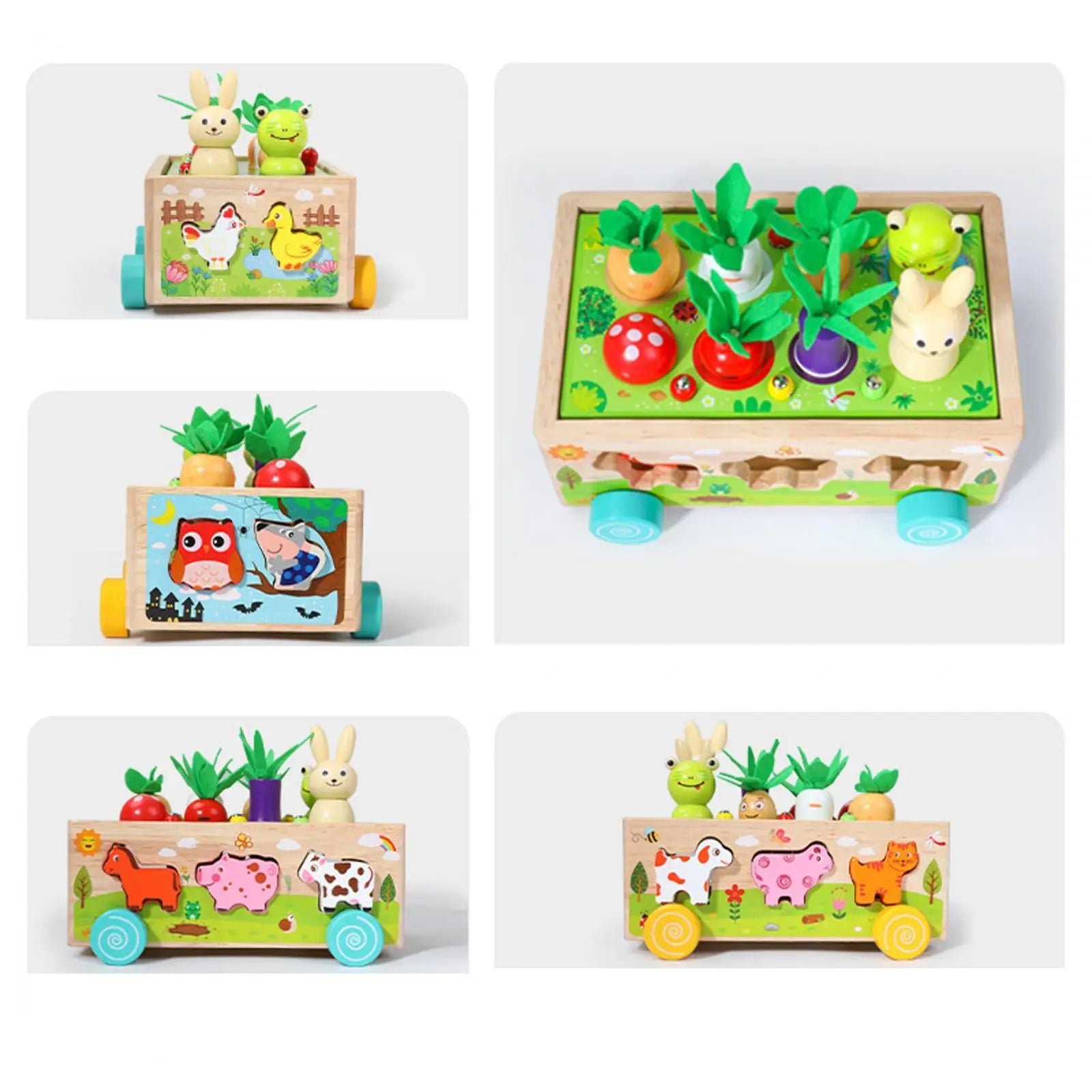 montessori-carrot-harvest-game-Montessori Educational Toy