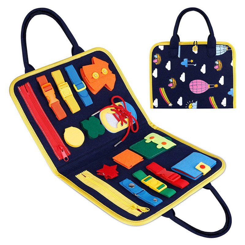montessori-sensory-busy-board-Montessori Educational Toy