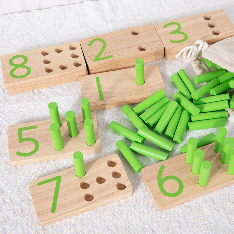 montessori-math-counting-sticks-number-blocks-Montessori Educational Toy