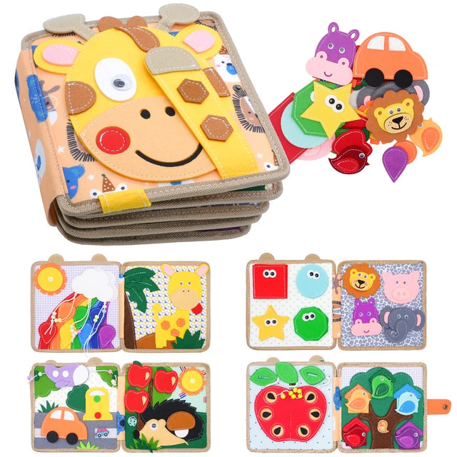 montessori-farm-quiet-book-Montessori Educational Toy