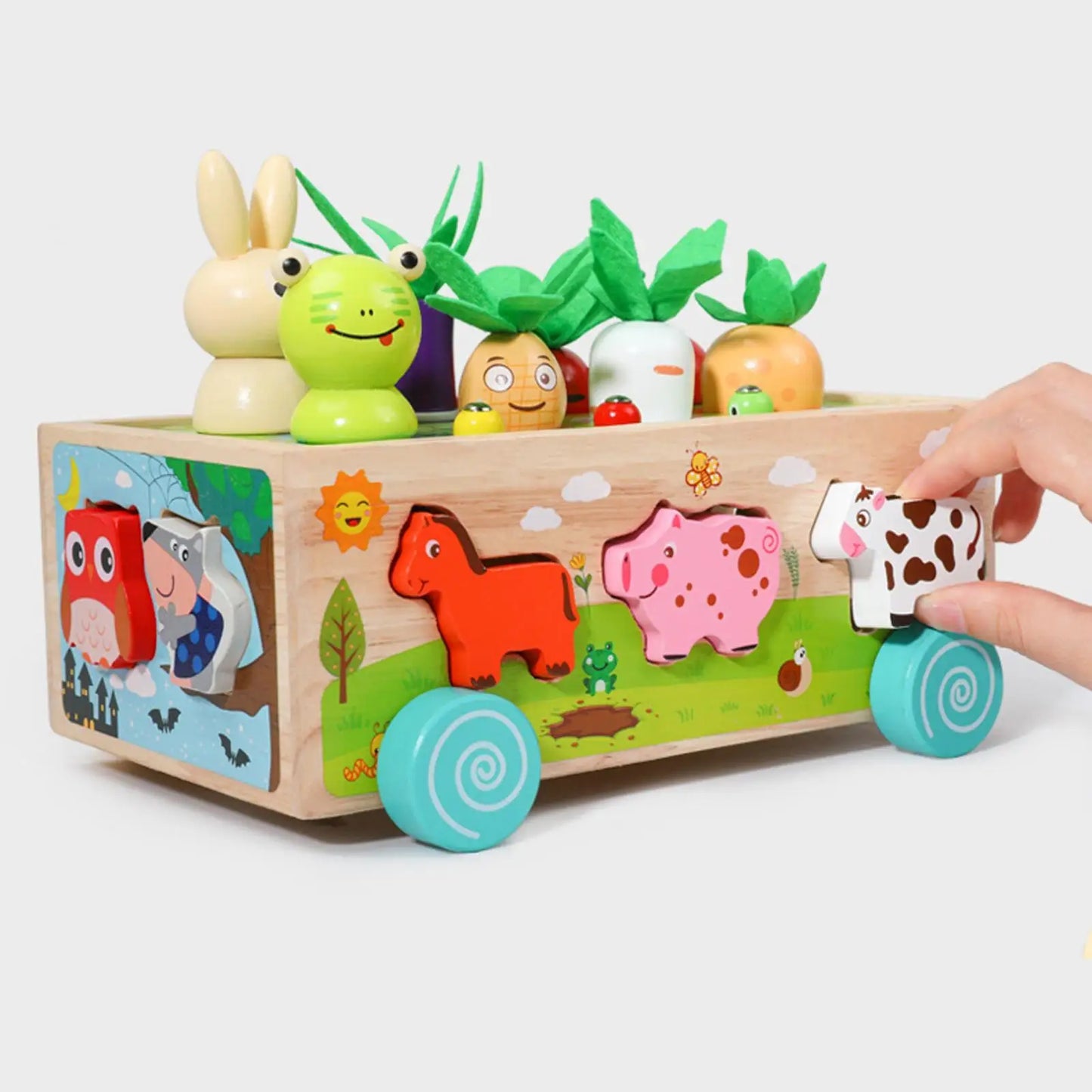 montessori-carrot-harvest-game-Montessori Educational Toy