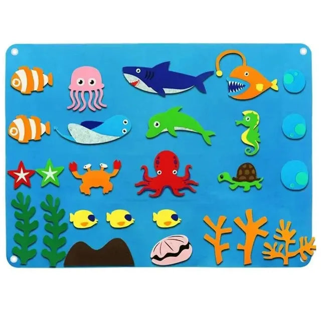 montessori-felt-board-stories-set-Montessori Educational Toy