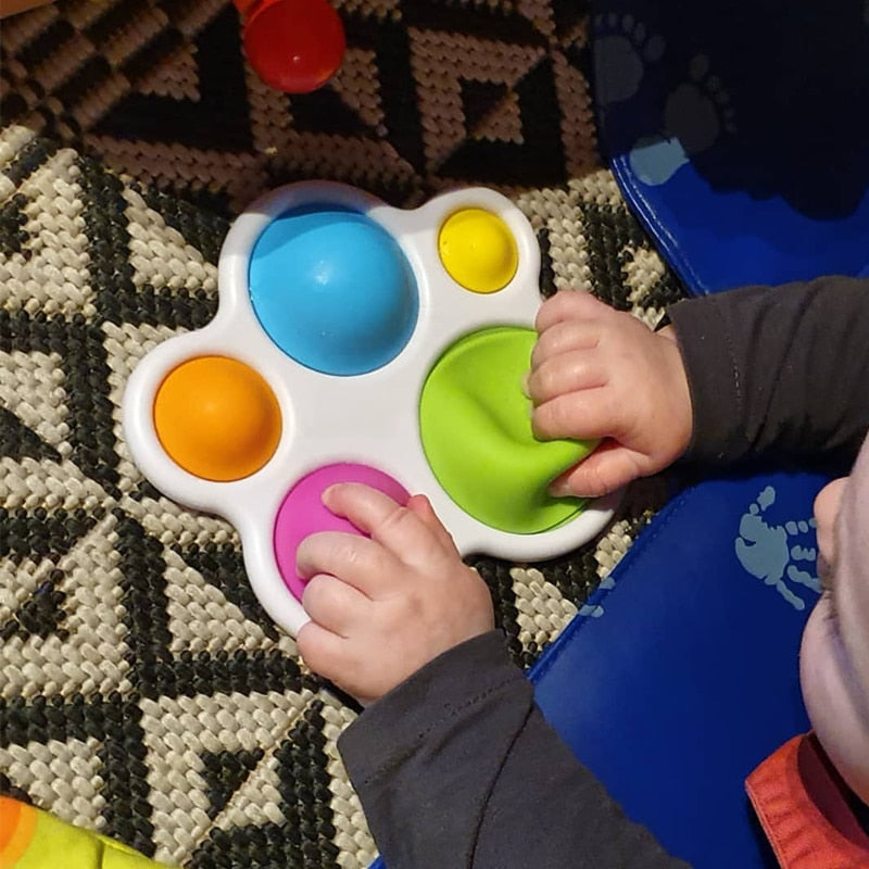 montessori-baby-rattle-puzzle-board-Montessori Educational Toy