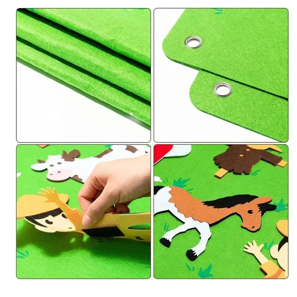 montessori-felt-board-stories-set-Montessori Educational Toy