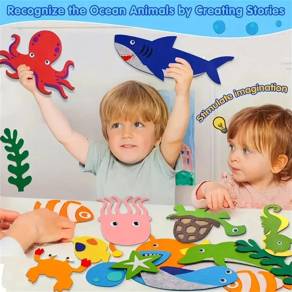montessori-felt-board-stories-set-Montessori Educational Toy