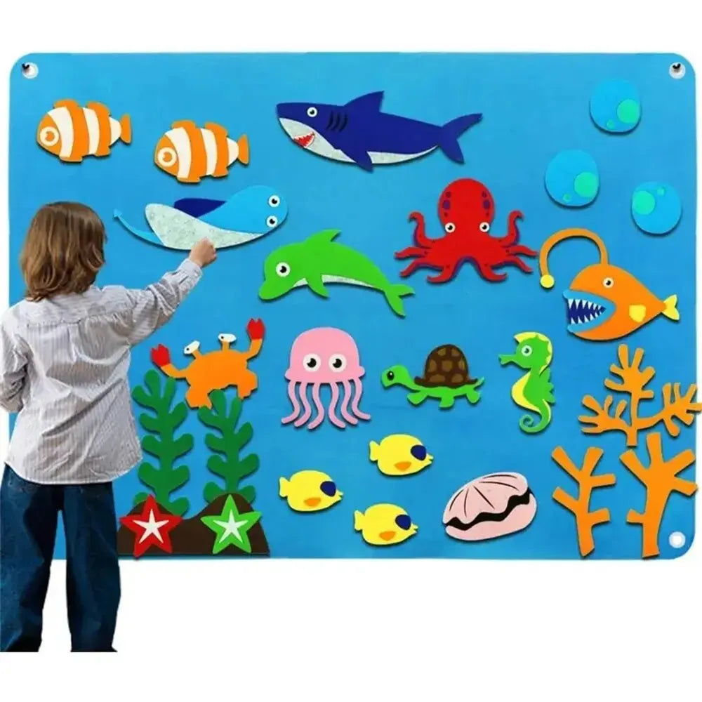montessori-felt-board-stories-set-Montessori Educational Toy