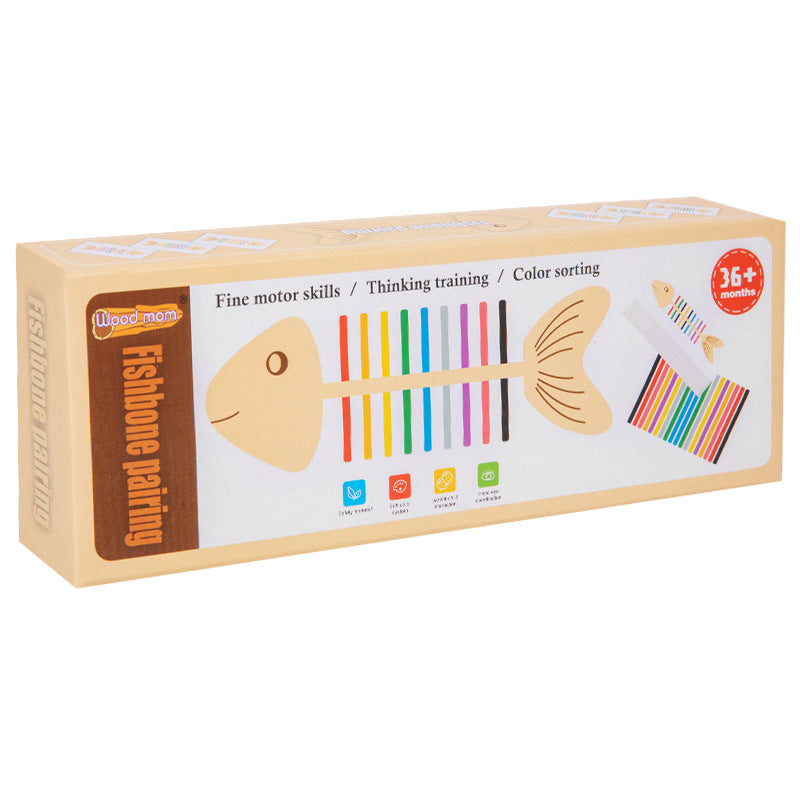 montessori-fishbone-fine-motor-toy-Montessori Educational Toy