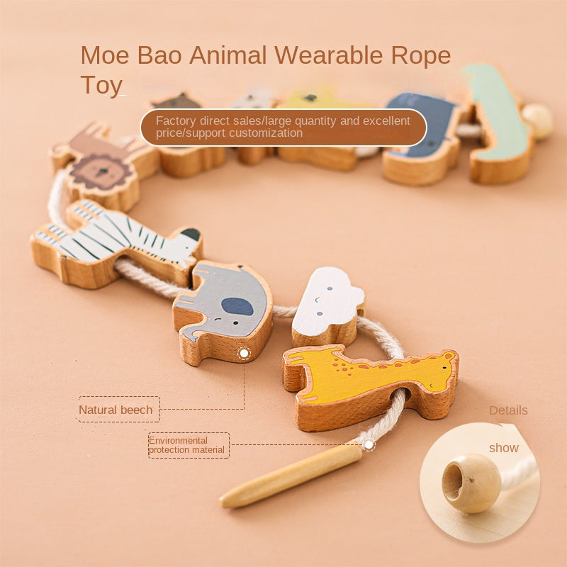 montessori-animal-lacing-beads-Montessori Educational Toy
