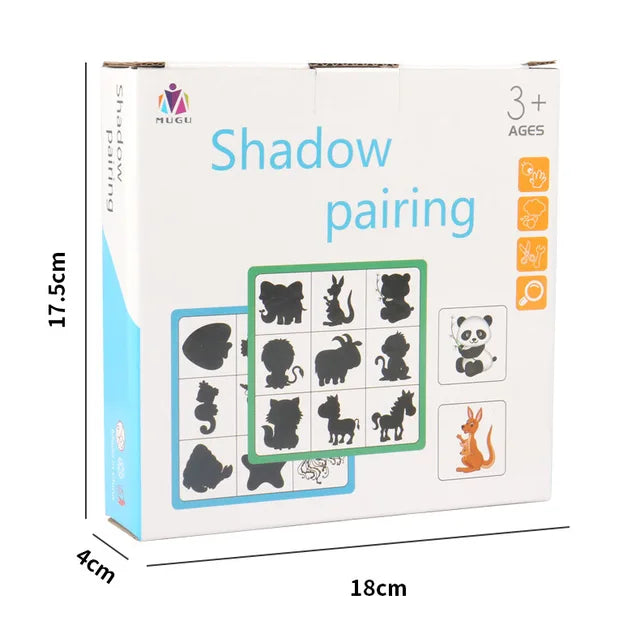 montessori-shadow-matching-puzzle-Montessori Educational Toy