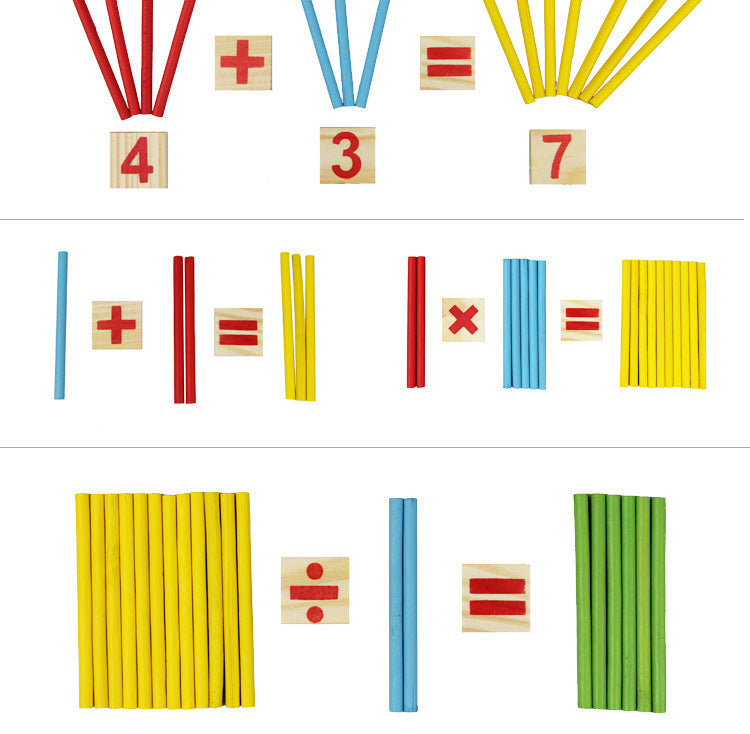 montessori-counting-sticks-Montessori Educational Toy