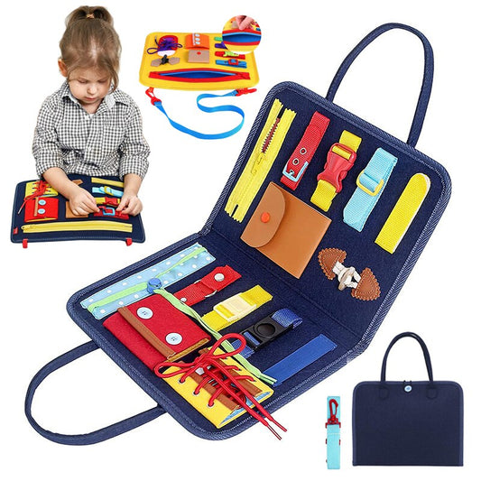 montessori-sensory-busy-board-Montessori Educational Toy