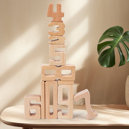 montessori-wooden-number-blocks-Montessori Educational Toy