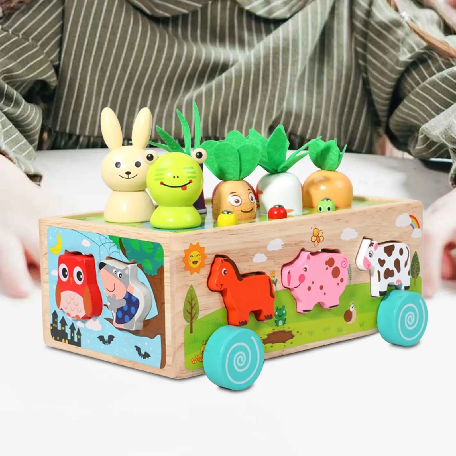 montessori-carrot-harvest-game-Montessori Educational Toy