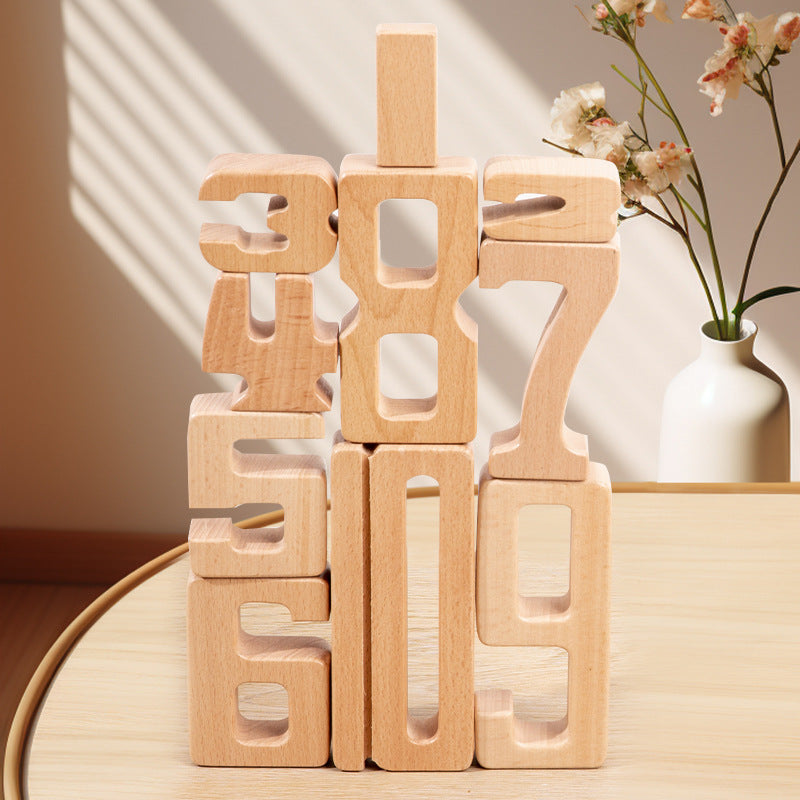 montessori-wooden-number-blocks-Montessori Educational Toy