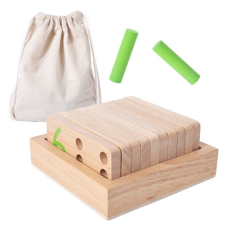 montessori-math-counting-sticks-number-blocks-Montessori Educational Toy