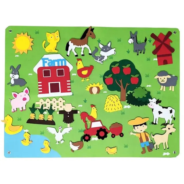 montessori-felt-board-stories-set-Montessori Educational Toy