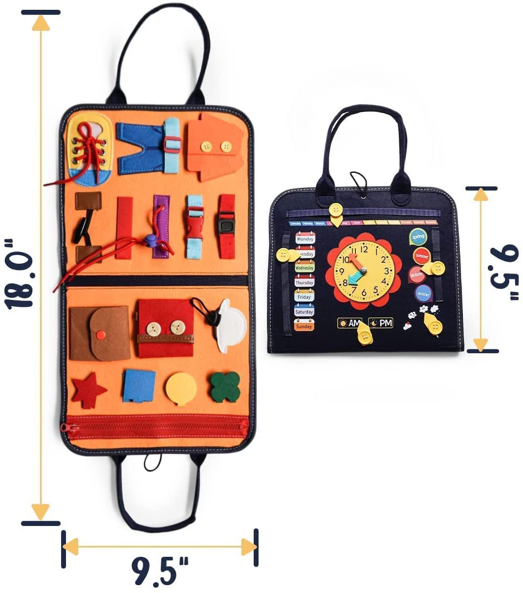 montessori-dressing-busy-board-Montessori Educational Toy