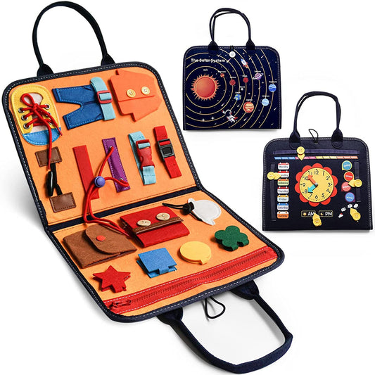 montessori-dressing-busy-board-Montessori Educational Toy
