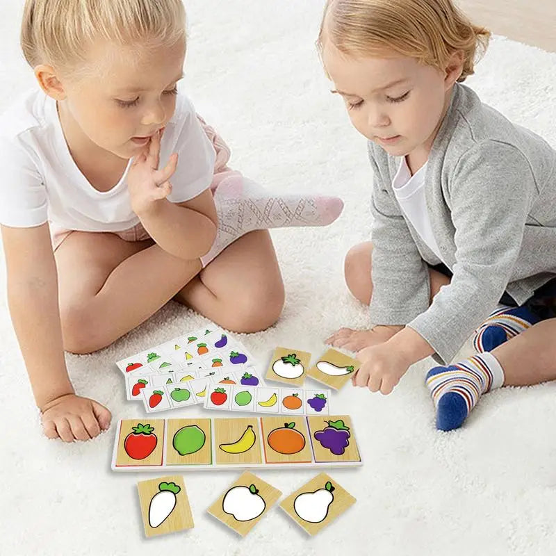 montessori-animal-fruit-sorting-board-Montessori Educational Toy